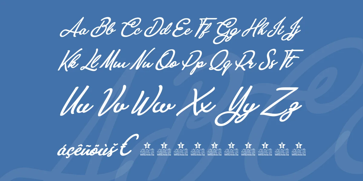 Anastasia Script Personal Use Font preview 5