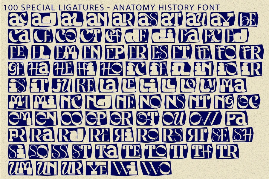 Anatomy History Demo Font preview 7