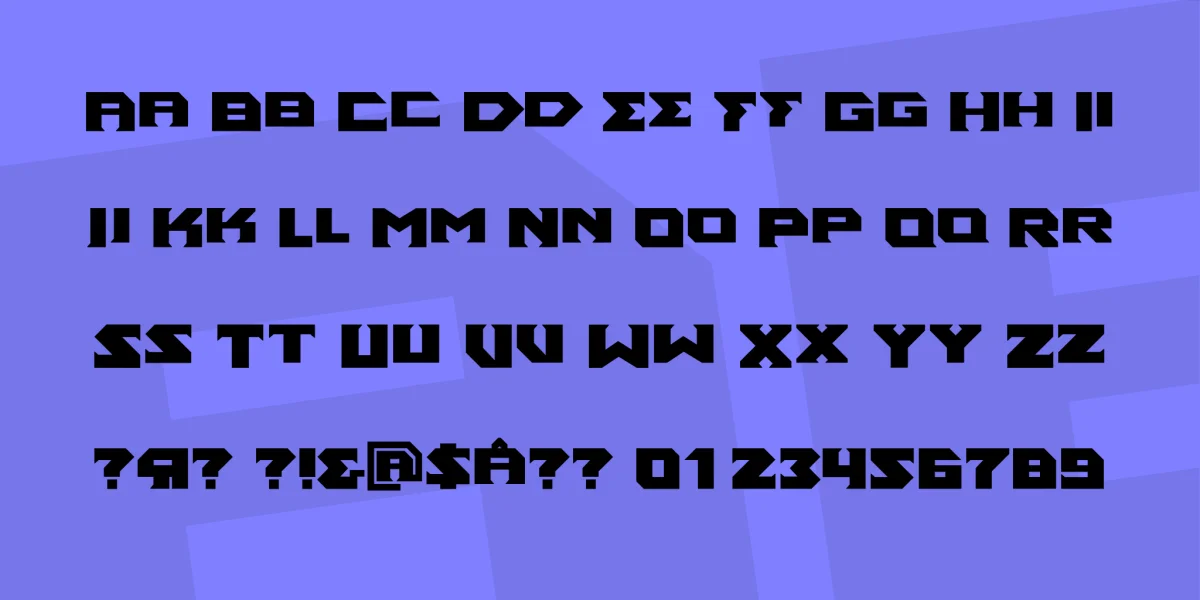 Ancient God Font preview 3
