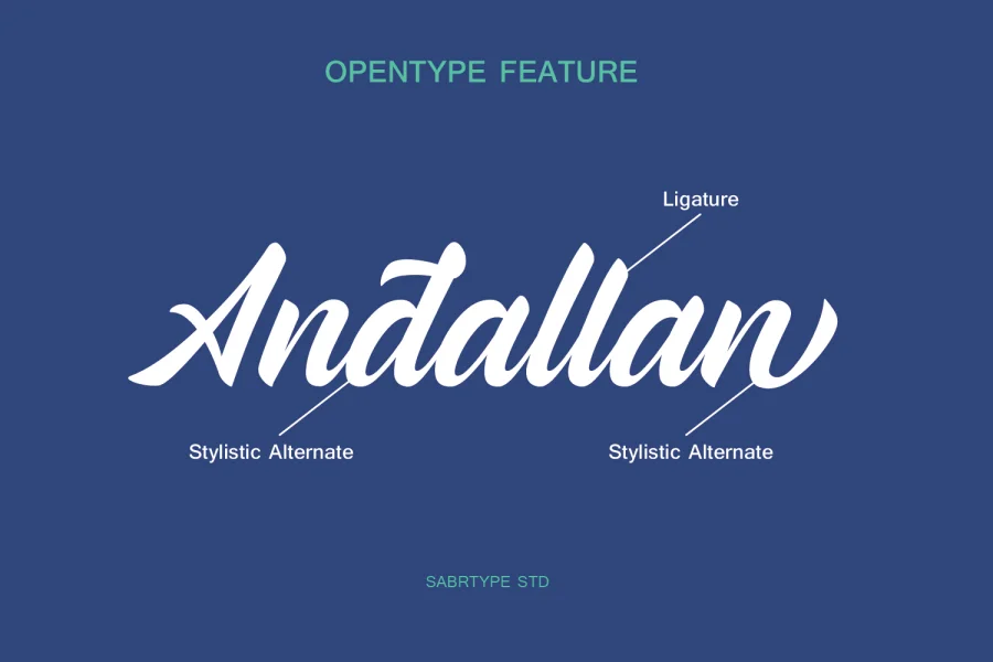 Andallan Demo Font preview 3