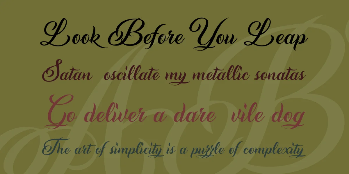 Andaluzia Personal Use Font preview 3