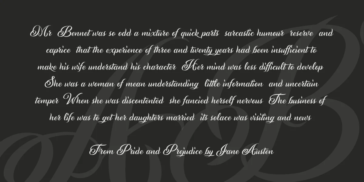 Andaluzia Personal Use Font preview 4