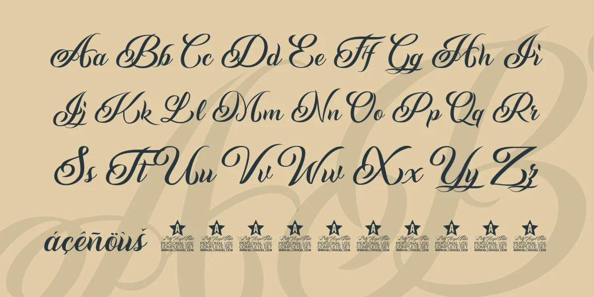 Andaluzia Personal Use Font preview 5