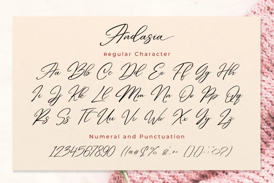Andasia Font preview 4