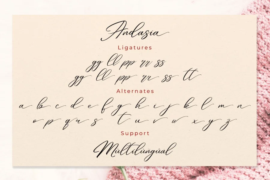 Andasia Font preview 6