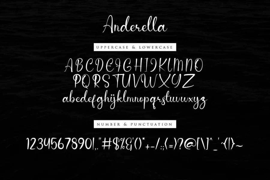 Anderella Demo Font preview 8