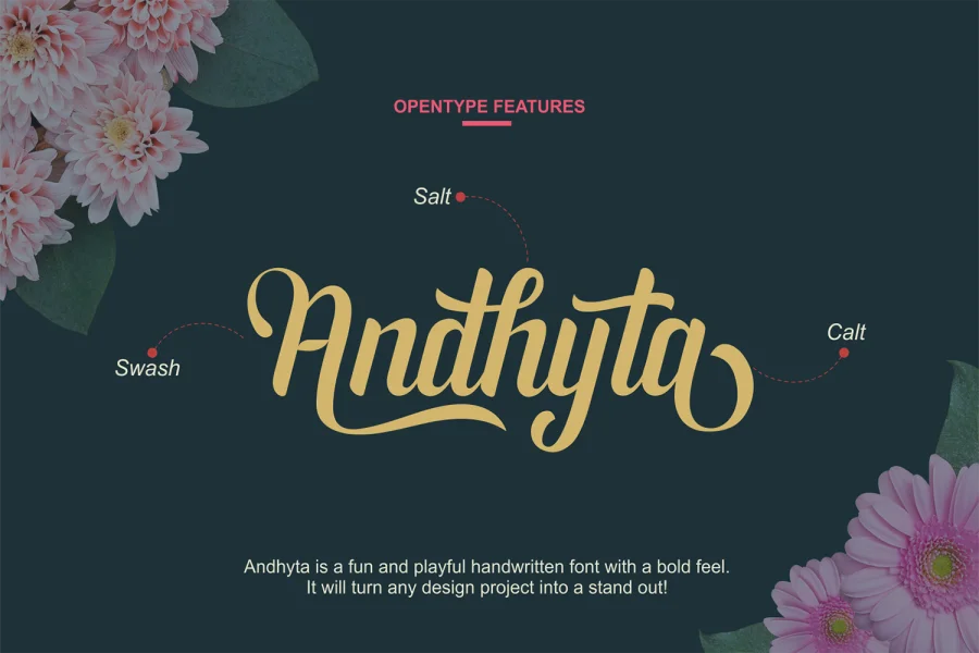 Andhyta Font preview 2