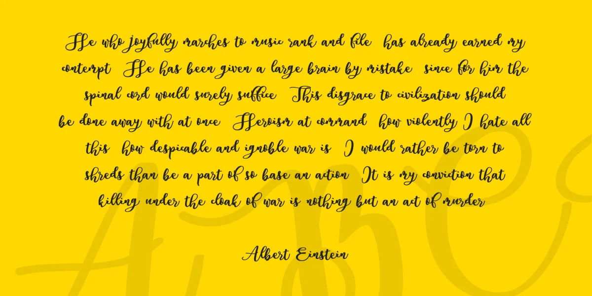 Andorra Personal Use Font preview 4