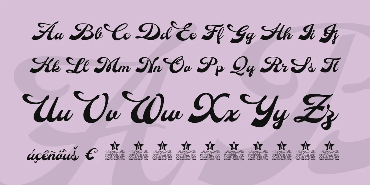 Anette Personal Use Font preview 5