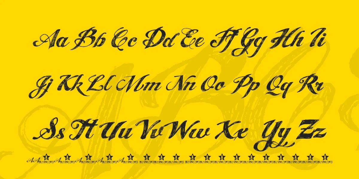 ANGEL TEARS Font preview 3