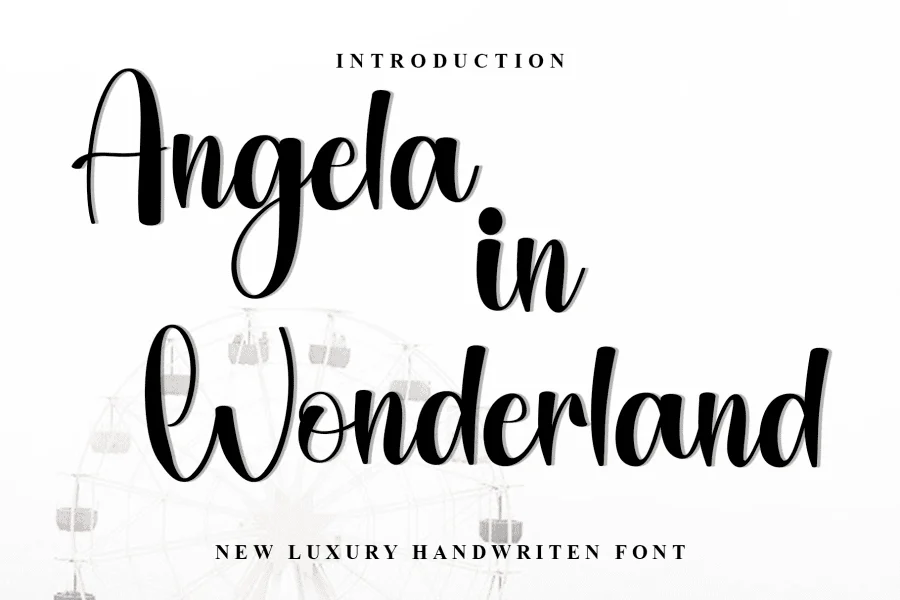 Angela In Wonderland Font