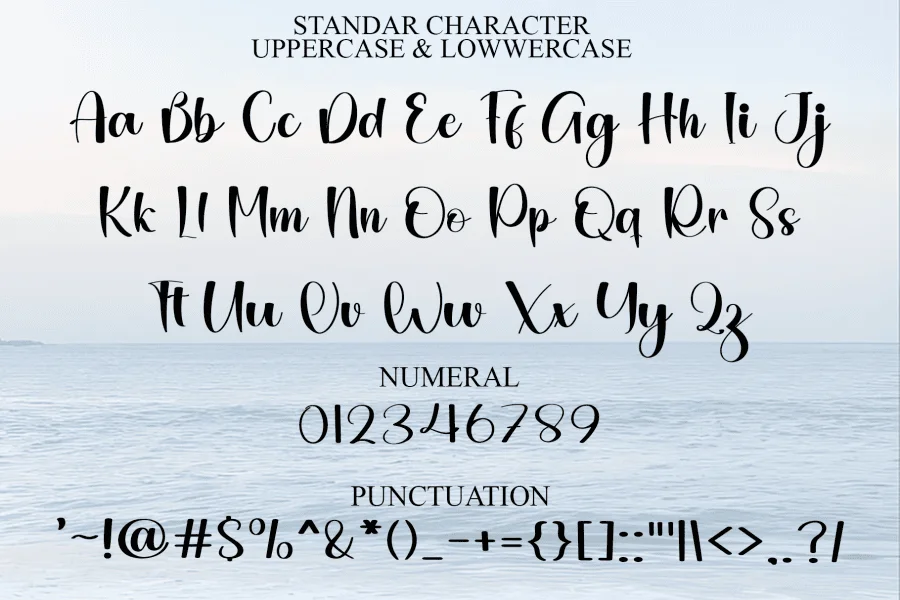 Angela In Wonderland Font preview 3