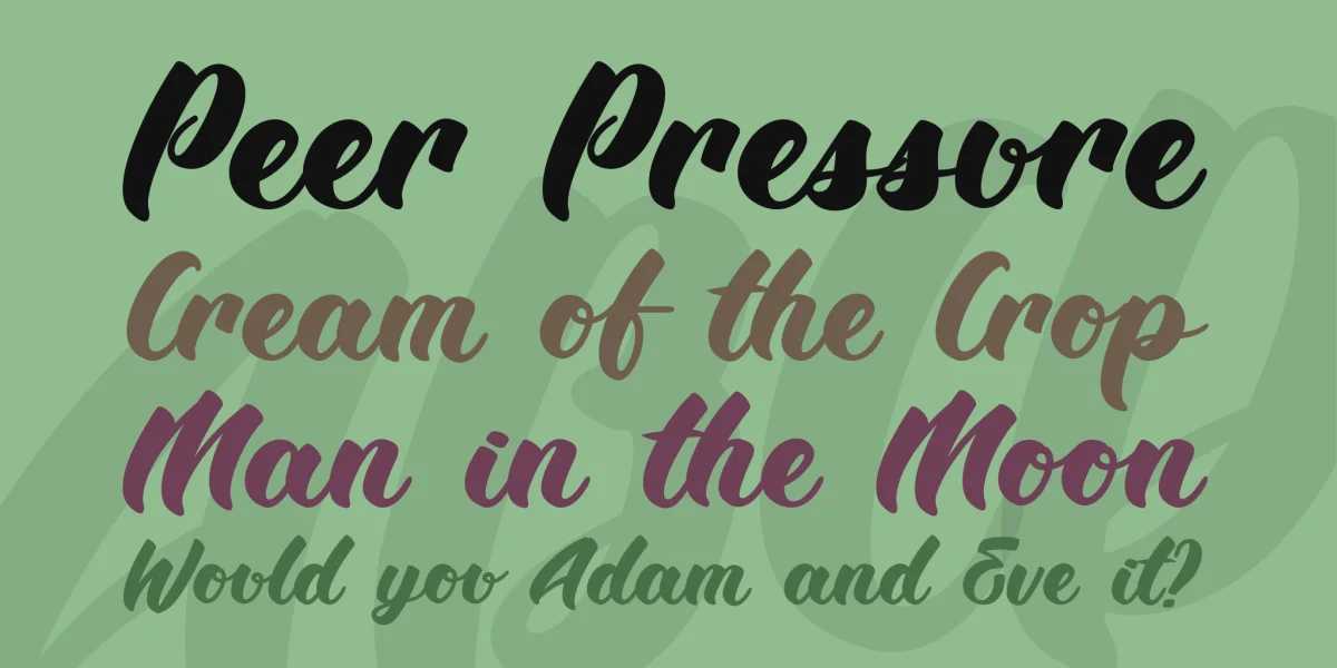 Angelika Font preview 2