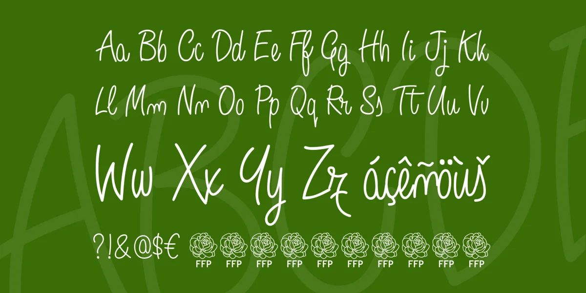 Angelique Rose Font preview 4