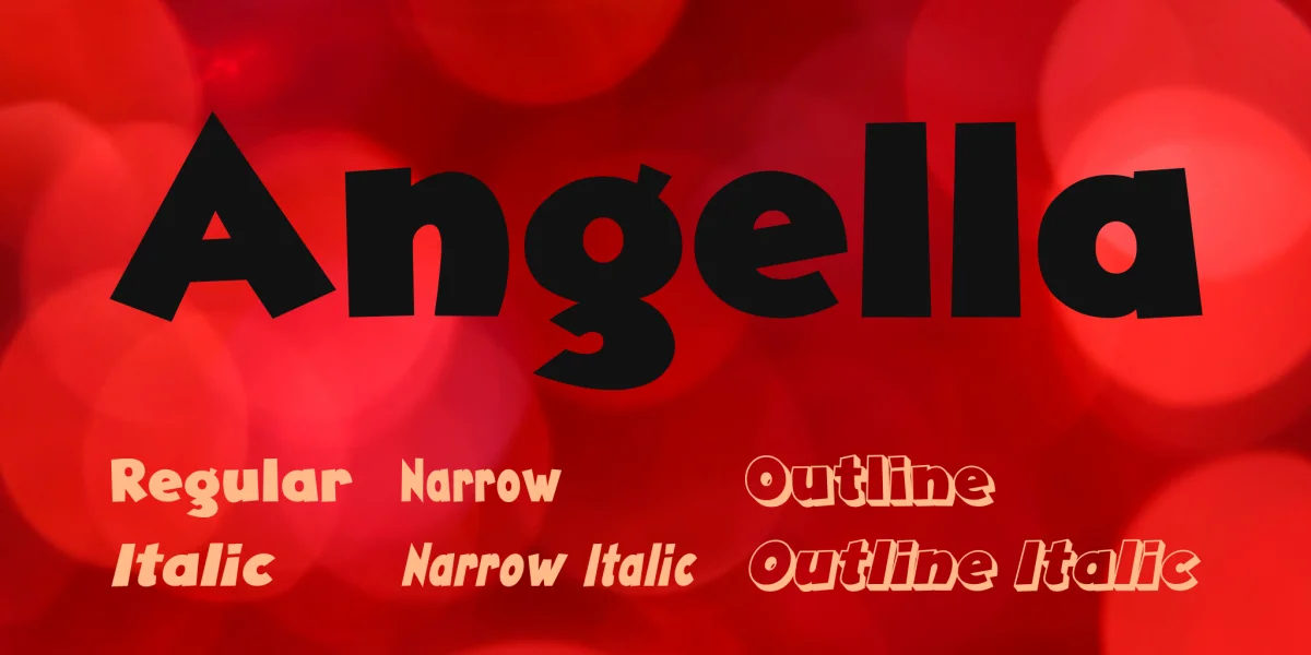 Angella Font Family preview 6