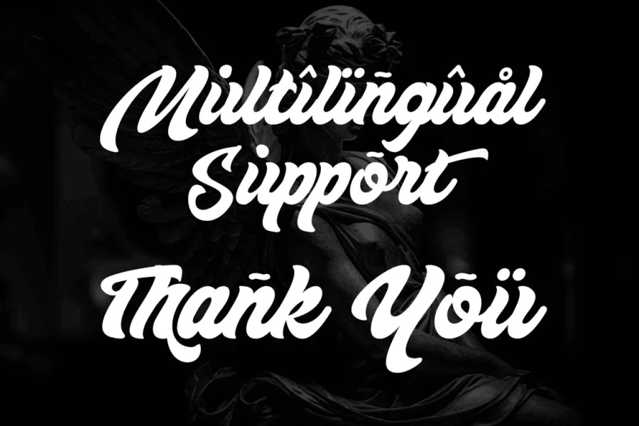 Angelos-Personal use Font preview 15