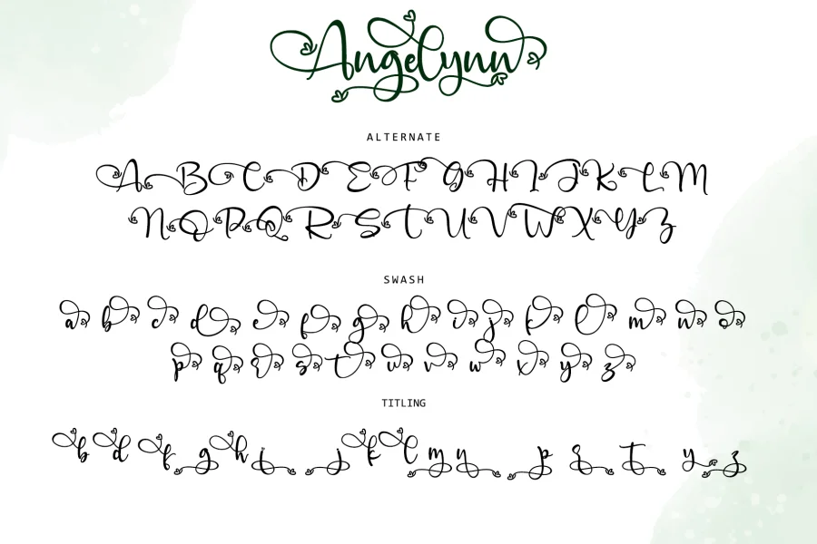 Angelynn Font preview 10
