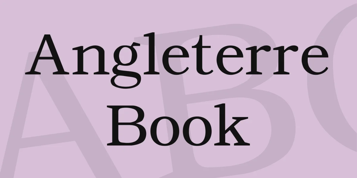 Angleterre Book Font