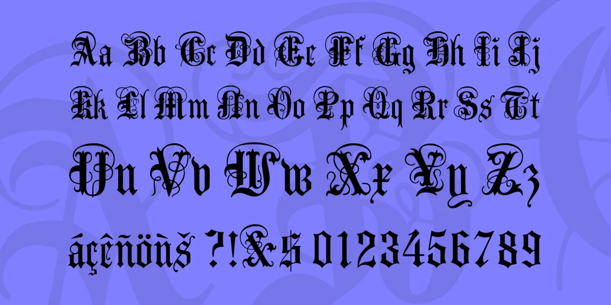 AnglicanText Font preview 4