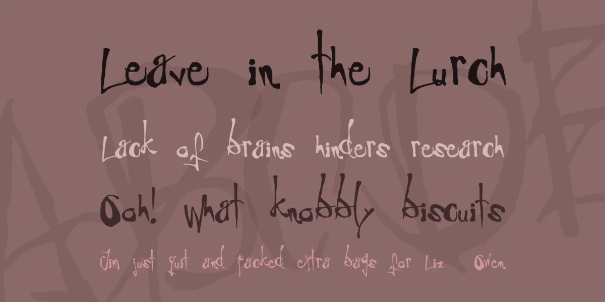 AngstRidden Font preview 2