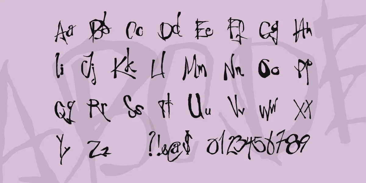 AngstRidden Font preview 4