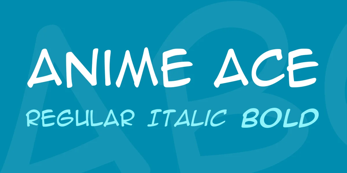 Anime Ace Font Family