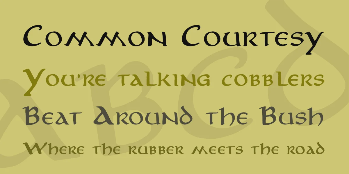 Aniron Font Family preview 3