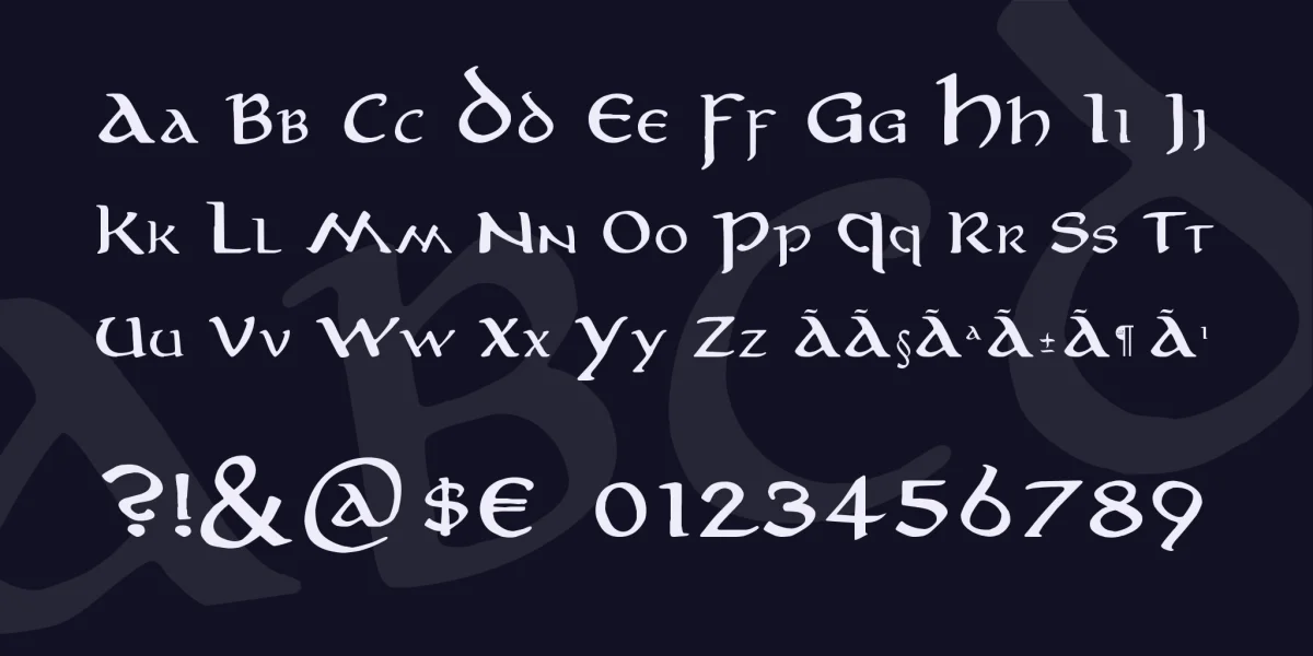 Aniron Font Family preview 5