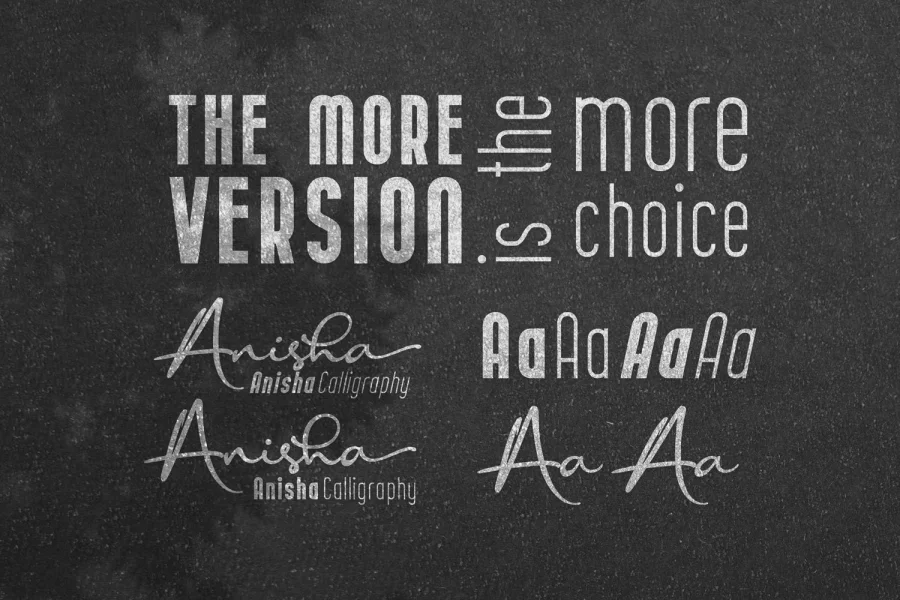 Anisha Font preview 5
