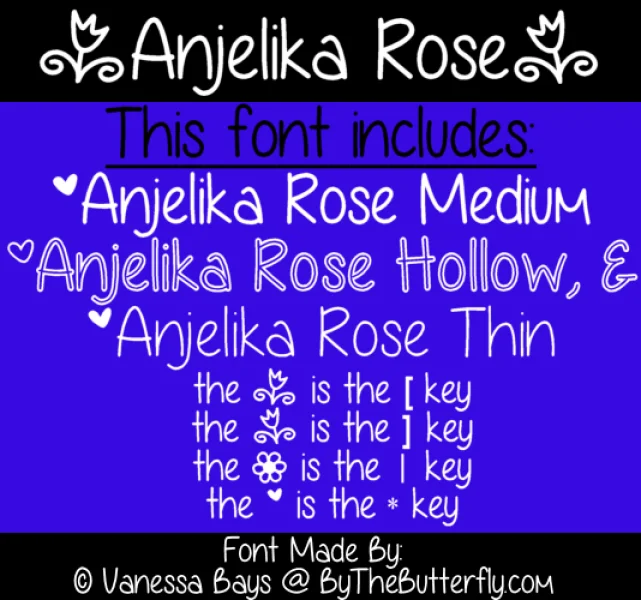 Anjelika Rose Font Family