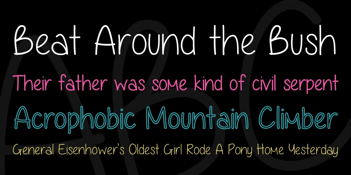 Anjelika Rose Font Family preview 3