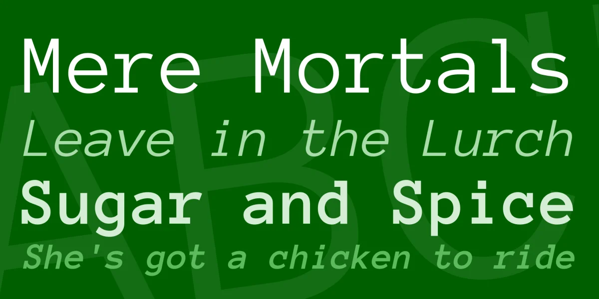 Anonymous Pro Font Family preview 2