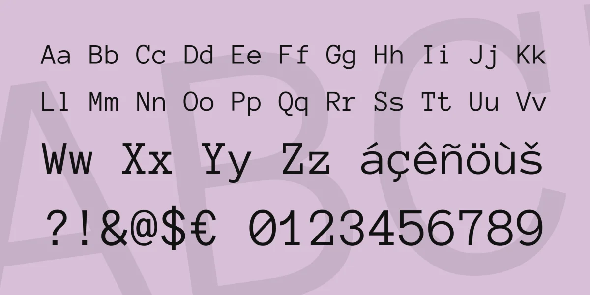 Anonymous Pro Font Family preview 4