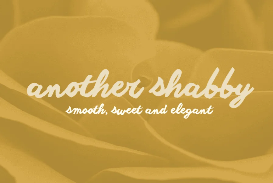 Another shabby Font Family
