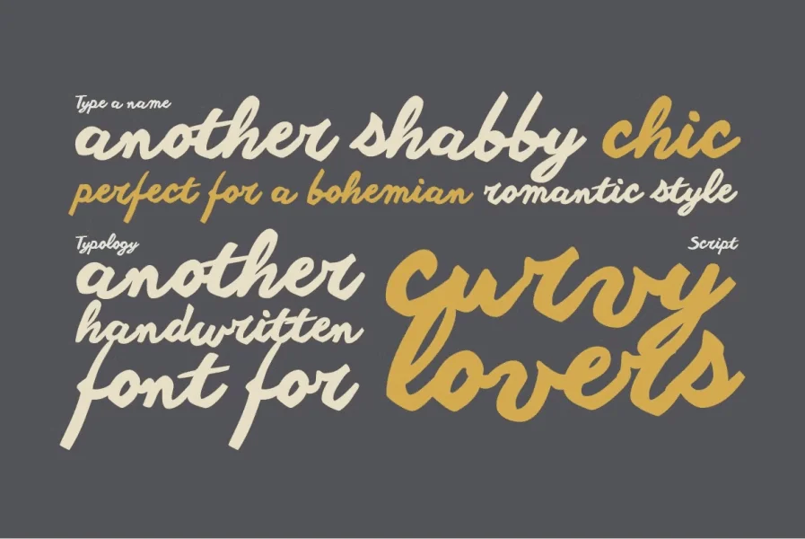 Another shabby Font Family preview 4
