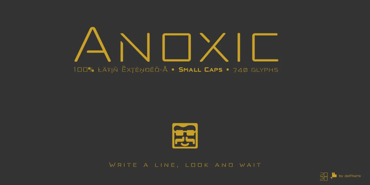 Anoxic Font Family preview 2