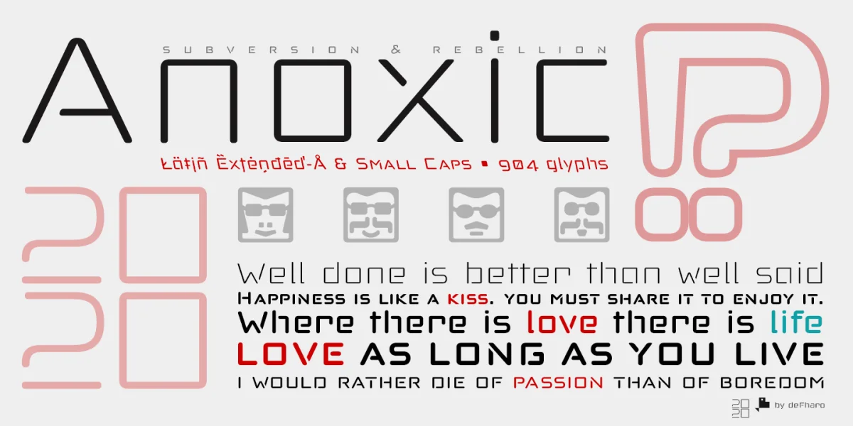 Anoxic Font Family preview 3