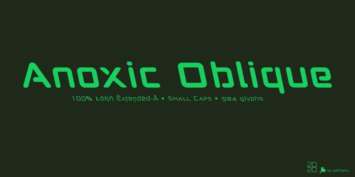 Anoxic Font Family preview 4