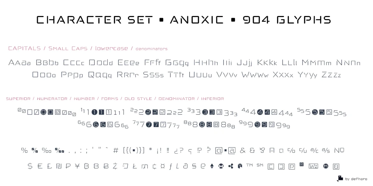 Anoxic Font Family preview 7