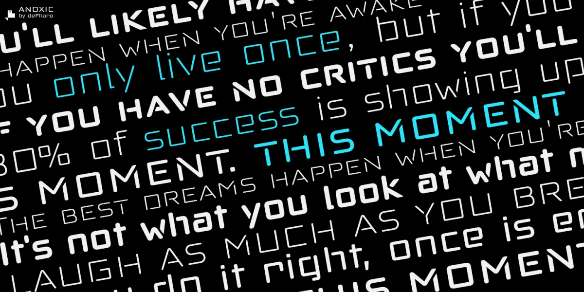 Anoxic Font Family preview 8