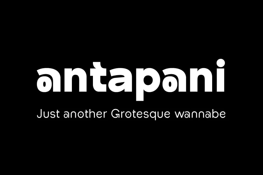 Antapani Font preview 11