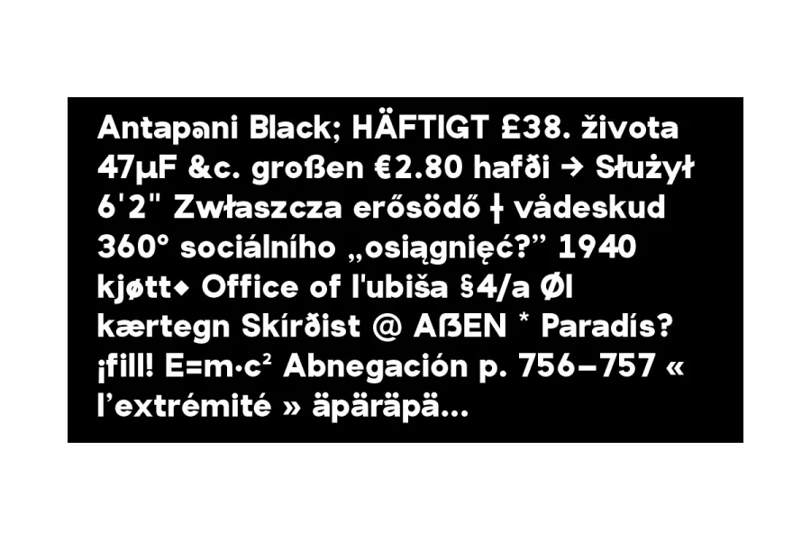 Antapani Font preview 6