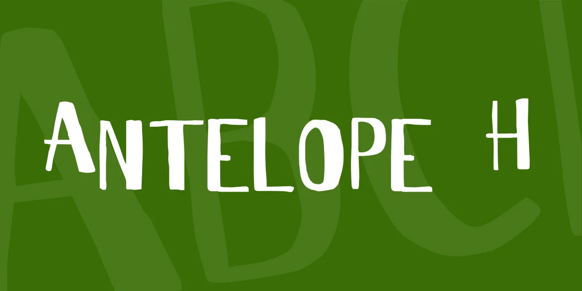 Antelope H Font
