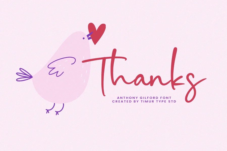 Anthony Gilford Font preview 7