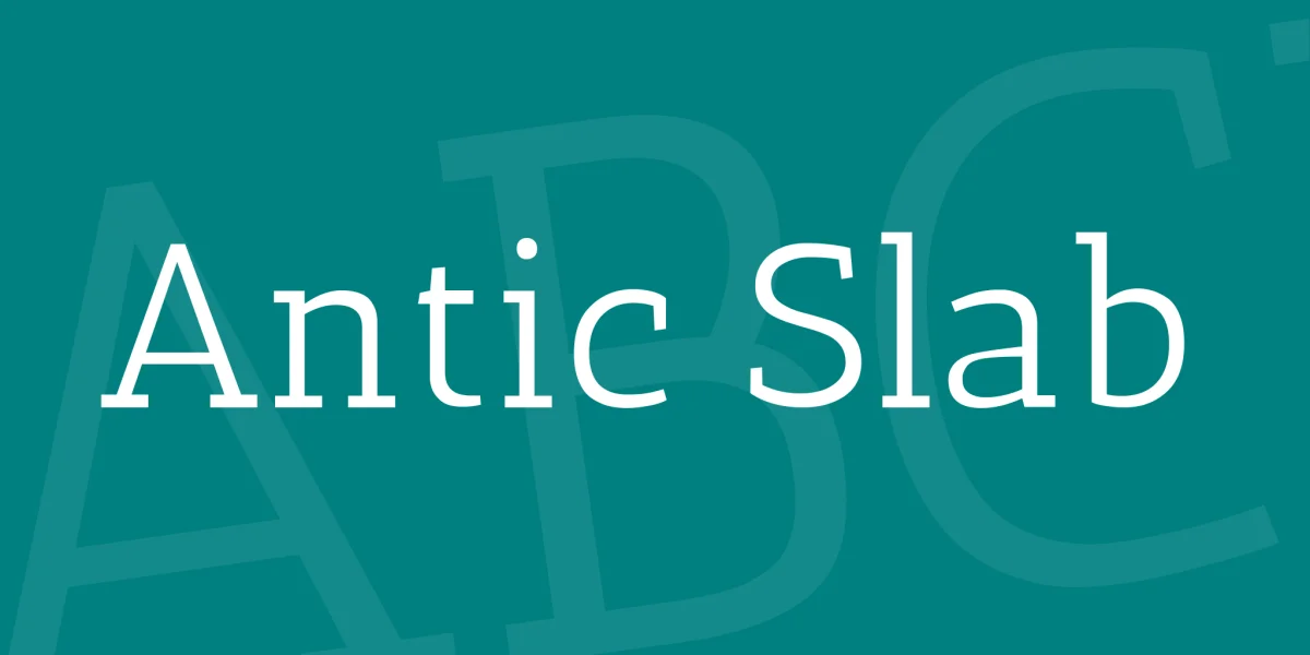 Antic Slab Font