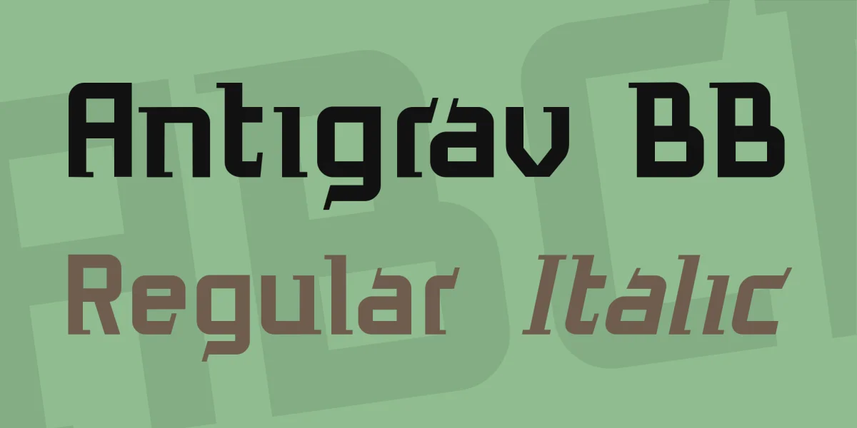 Antigrav BB Font Family