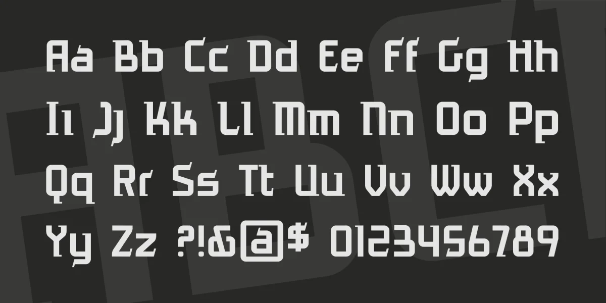 Antigrav BB Font Family preview 4
