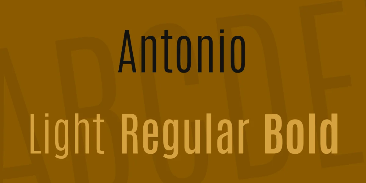 Antonio Font Family