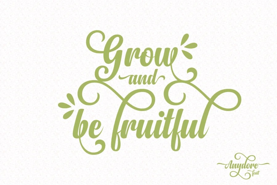 Anydore Font preview 7