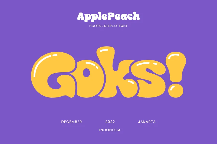 Apple Peach Font preview 4